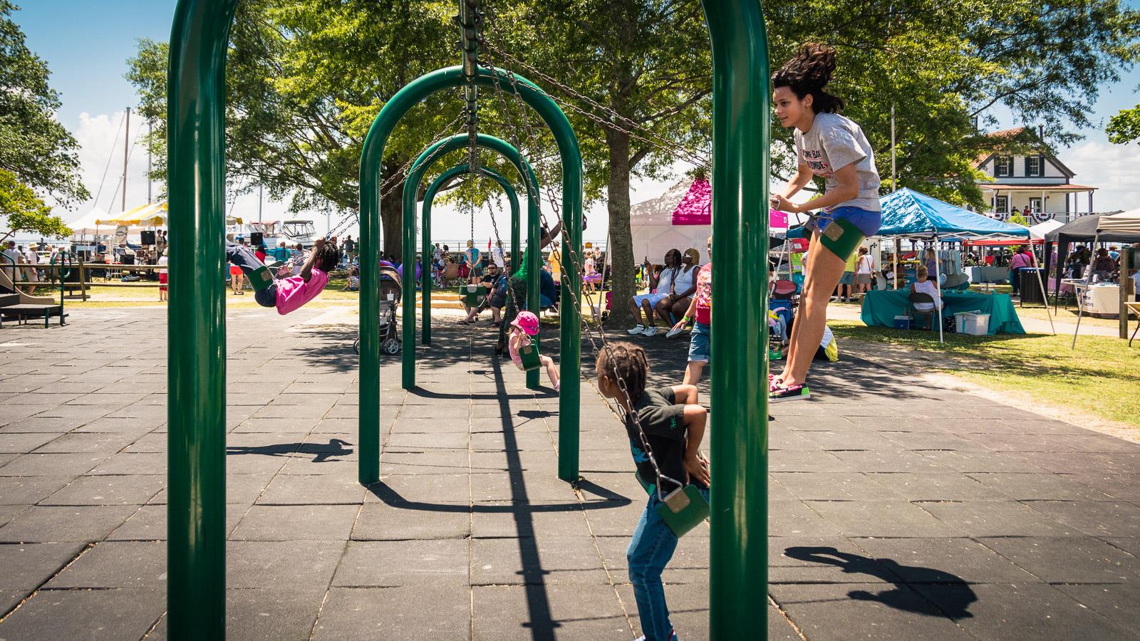 Playground at Edenton NC Waterfront Park